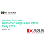 OOH Media Opportunities: Consumer Insights and Intent - Early 2022